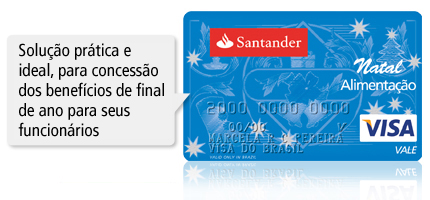 banner Cart�es Natal Alimenta��o Visa Vale