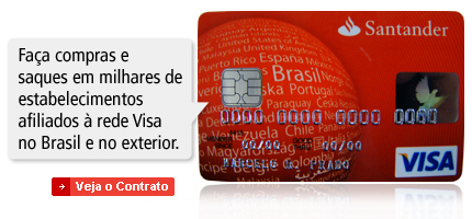 Banco Santander Brasil  Cartões de crédito Santander 