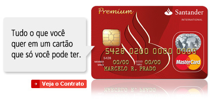 Banco Santander Brasil  Cartões de crédito Santander 