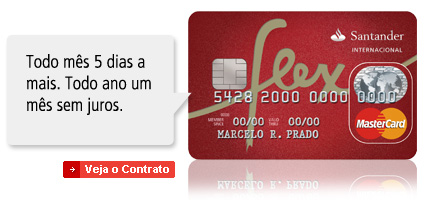 anuidade cartão de crédito santander flex