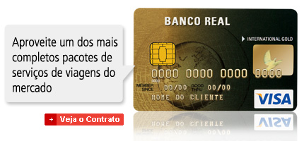 Cartões Real Visa Gold