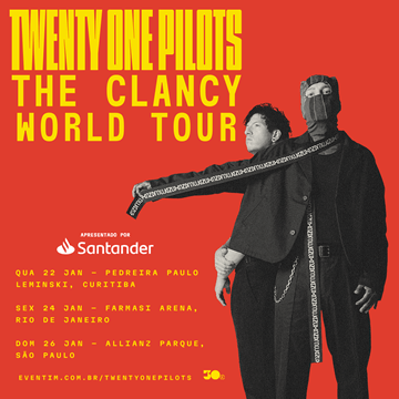 Show Twenty One Pilots Brasil 2025 - Santander na Música